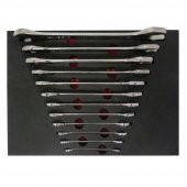 Brio Anahtar İki Ağız Set 12 Parça 6X7-30X32 Sünger Yataklı - 1