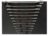 Brio Anahtar İki Ağız Set 12 Parça 6X7-30X32 Sünger Yataklı - 2