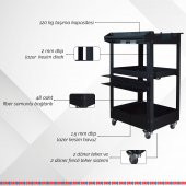 Brio Hareketli Temizlik Tezgahı Siyah - 3