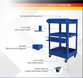 Brio Hareketli Temizlik Tezgahı Mavi thumbnail 3