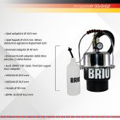 Brio Fren Hava Alma Makinası Universal Adaptör Setli Komple - 4