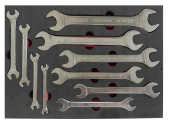 Brio Anahtar İki Ağız Set 10 Parça 6X7-24X27 Sünger Yataklı - 2