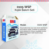 Brio Kışlık Set Plus Buğu Önleyici+Yağmur Kaydırıcı+Buz Kazıyıcı+Buz Çözücü+Cam Suyu -50 Derece - 2
