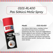 Brio Güçlü, Ağır Pas Sökücü Mos2 Sprey 400 Ml - 2