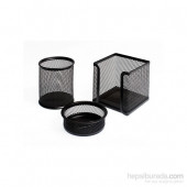 Mas Bion Perfore 3'lü Set Masa Seti Siyah - 1