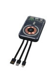MS07 10000 MAH 22.5 WATT WIRELESS ŞARJ ÖZELLİKLİ MAGSAFE POWERBANK shpSt 1051066 - 4