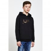 Disturbed Asylum Metal Rock Müzik Music Baskılı Unisex Çocuk Kapüşonlu Siyah Sweatshirt - 1