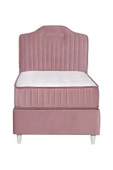Kilim Mobilya Royal Lux Sandıklı Baza Başlık Paket Yaylı Pedli Yatak Seti Pembe 90X190 - 4