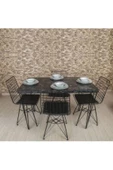 TOCCO MOBİLYA Lavinya 4 Lü Tel Sandalye-siyah - 2