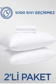 Velvet Dreams Mikrofiber Sıvı Geçirmez Yastık Koruyucu Alez 2 Adet - 1