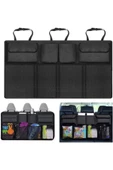 Oto Araç Araba Bagaj Düzenleyici Organizer 8 Cepli Sağlam Çanta Kumaşından Su Geçirmezz thumbnail 1