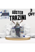 garanti çorap  Eğlenceli Desenli Unisex Soket 3 lü 1a - 2