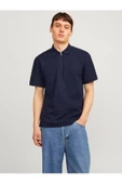 Jack&Jones Oversize Polo Yaka Minimalist Erkek T-Shirt - Kısa Kol thumbnail 2