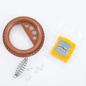 Sazan El Oltası Takımı - Büyük Kasnaklı - Savage - 4 İğneli Yaylı - Hamurlu thumbnail 4