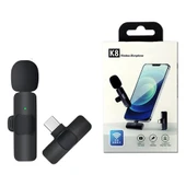 StarkPro K8 Profesyonel Type-c Kablosuz Taşınabilir Yaka Mikrofonu - 1