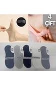 garanti çorap  Silikonlu Unisex Görünmez Çorap 4 lü thumbnail 3