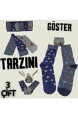 garanti çorap  Eğlenceli Desenli Unisex Soket 3 lü 1c - 1