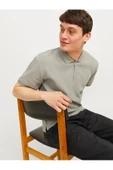 Jack&Jones Oversize Polo Yaka Minimalist Erkek T-Shirt - Kısa Kol thumbnail 7
