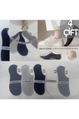 garanti çorap  Silikonlu Unisex Görünmez Çorap 4 lü thumbnail 1