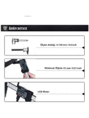 Aksh Kumpas Kalınlık Ölçer Karbon Fiber Hassas Kumpas Dijital 15cm + Pil Hediyeli - 5