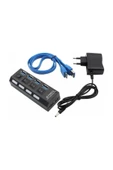 Kuvars Usb 3.0 Çoklayıcı Çoğaltıcı Hub 4 Port Adaptörlü On/off Anahtarlı thumbnail 1
