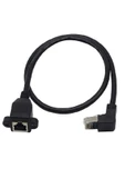 Zilevo Rj45 Dişi Erkek Uzatma 1.5M Dirsek 90 Derece Panel Tipi Cat6 Montaj Kablosu - 2