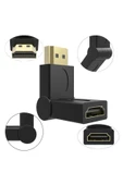 Zilevo Hdmi Dirsek 270 Derece Dönebilen Hdmi To Hdmi Adaptör Çevirici Dönüştürücü Uzatma thumbnail 3