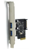 Zilevo Pci-e Express Usb 3.0 Hub 2 Port Molex Sata Çoklayıcı Çoğaltıcı - 3