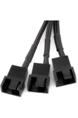 Zilevo Sata Fan Power Kablosu 3 Port Y Pin PWM Çoklayıcı Splitter Fan Kablosu thumbnail 4