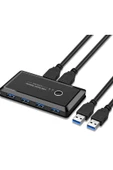 Alfais 4686 Usb 3.0 4 Port Hub 2 Uyumlu Kasa Pc Bilgisayar Kvm Switch Splitter Çoklayıcı thumbnail 2
