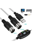 Zilevo Usb Midi Kablo Org Adaptör Keyboard Adapter 2m - 4