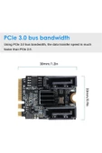 Alfais 4724 M.2 Key A+E to SATA3.0 Expansion WiFi Port Çevirici Çoklayıcı Adaptör - 4