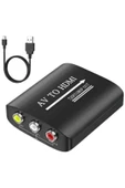 Zilevo Av To Hdmi Çevirici 3 RcA To Hdmi Dönüştürücü Adaptör - 1