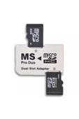 Zilevo 4304 Micro Sd Memory Stick Pro Duo Çevirici Dönüştürücü Hafıza Kartı Adaptörü thumbnail 2