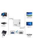 Zilevo Vga To Hdmi Çevirici Dönüştürücü Ses Çıkışlı Analog To Dijital - 5