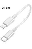 Zilevo Lightning To Usb Type C 20w Hızlı Şarj İphone Uyumlu Data Kablosu 0.25m Kısa Kablo 25cm - 3