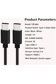 Zilevo Type C To Type C Erkek Erkek Hızlı Şarj Data Kablosu 30 cm - 6