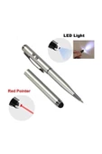 Zilevo Lazer Sunum Kalemi Teleskopik Sunum Çıtası Tükenmez Kalem Stylus Tablet Kalemi Led Işık 5 in 1 - 4