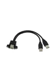 Zilevo 2x Usb A Erkek To 2x Usb A Dişi Panel Tipi Kablo - 30cm - 7