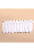 garanti çorap  Düz Beyaz Unisex Patik 5 li - 1