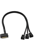Zilevo Sata Fan Power Kablosu 3 Port Y Pin PWM Çoklayıcı Splitter Fan Kablosu thumbnail 3