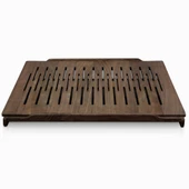 Woodsaka WalStand Ceviz Laptop Standı - 17 Inch - Ceviz Ağacından - 1