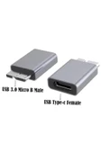 Zilevo Type C To Micro B Usb Çevirici Dönüştürücü Adaptör Bağlantı Aparatı thumbnail 2