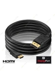 Zilevo Displayport To Hdmi Kablo Ses Görüntü Çevirici Kablo 3 Metre thumbnail 5