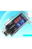 Afzelia Usb Voltmetre, Usb Ampermetre, Usb Akım Ölçer - Çift Usb Çıkışlı - 5