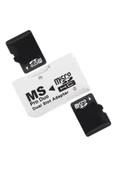 Zilevo 4304 Micro Sd Memory Stick Pro Duo Çevirici Dönüştürücü Hafıza Kartı Adaptörü thumbnail 5