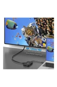 FİDECO Fıdeco Type C To 4k Hdmi - Usb 3.0 Hub, Gigabit Ethernet, Kart Okuyucu, Usb C, Mikrofon Kulaklık - 4