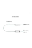 ankacep Xiaomi Mi 8se Type C To 3.5mm Kulaklık Çevirici Dönüştürücü - 3