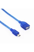 Zilevo 5 Pin Mini Usb Erkek - Usb Dişi Kablo 20cm thumbnail 8
