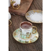 ACAR İSTANBUL 6 KİŞİLİK PORSELEN KAHVE FİNCANI TAKIMI HOME TOWN - 1